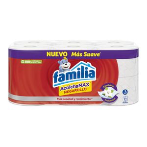 Papel Higiénico Familia Acolchamax Mega Rollo 29,6 Mts X12 Unds