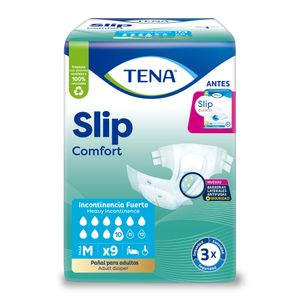 Pañal Tena Slip Comfort M X9 Unds