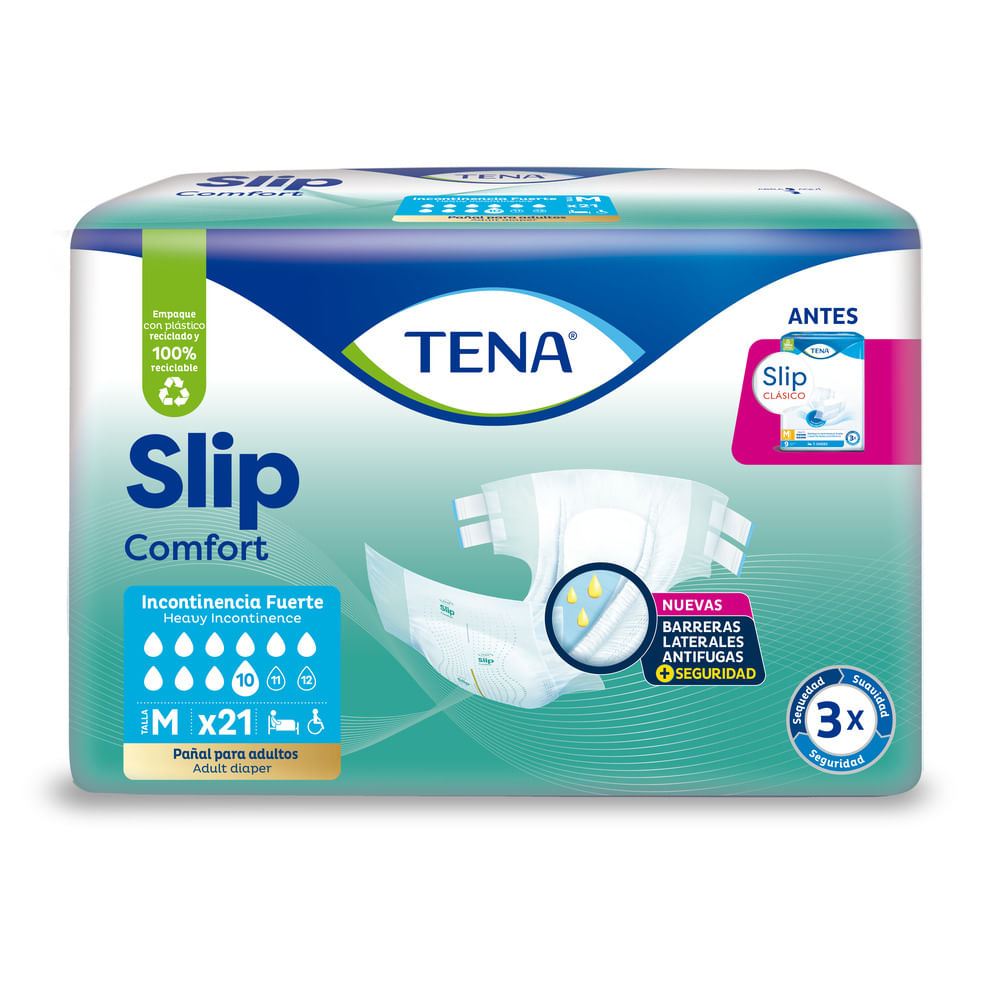 Pañal Tena Slip Comfort M X21 Unds