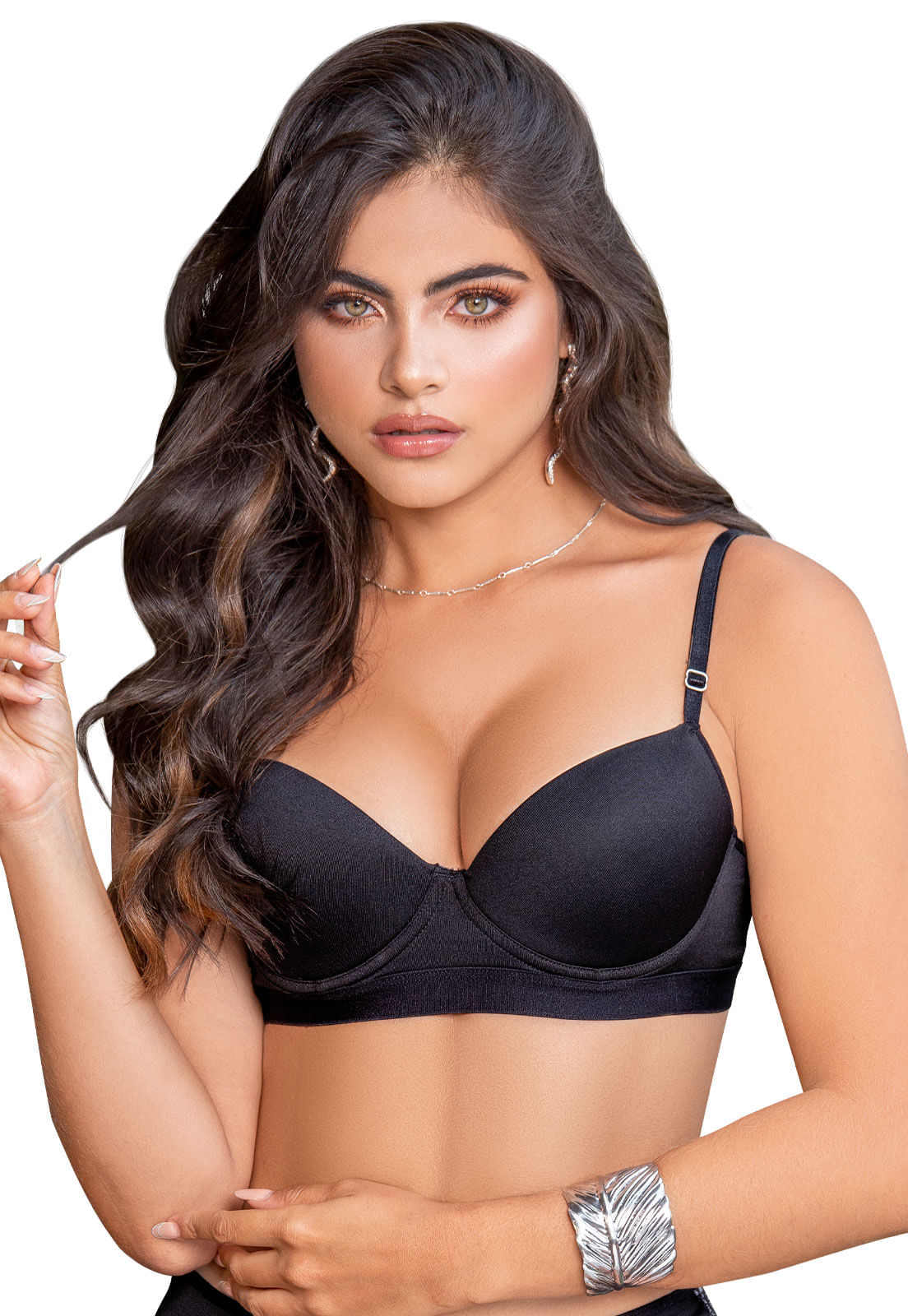 Imagen de Brasier Mujer Negro Fi 83255 Talla 36