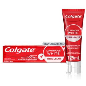 Crema Dental Colgate Blanqueadora Luminous White Brilliant 125 Ml