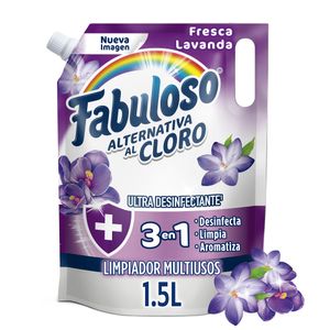 Limpia Pisos Fabuloso Alternativa al Cloro Fresca Lavanda 1.5L