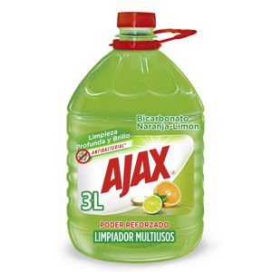 Limpia Pisos Ajax Bicarbonato Naranja Limon 3L