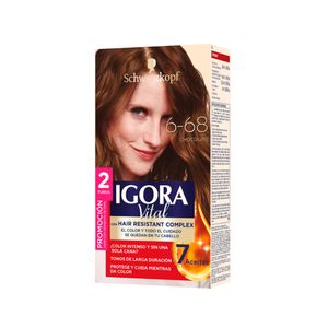 Tinte para cabello IGORA VITAL chocolate larga duración (2 und)