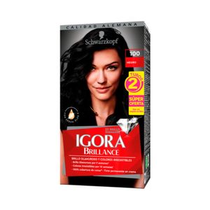 Tinte Igora Brillance 100 Negro Caja x 1 und