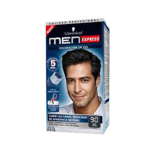 Tinte para cabello MEN EXPRESS negro natural en gel (1 und)