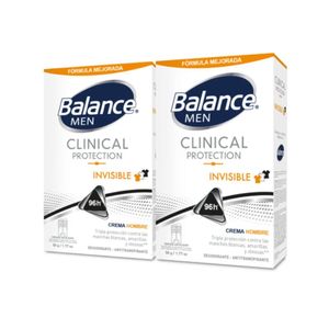 Desodorante Balance Crema Clinical Invisible Hombre 2 x 50 Gr