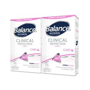 Desodorante Balance Crema Clinical Care Mujer 2x50 Gr