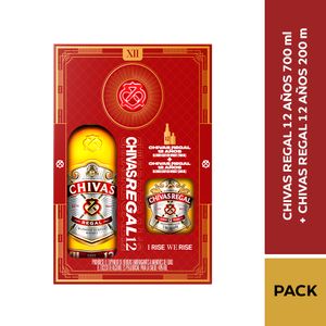 Whisky Chivas Regal 12 Años 700 Ml + Chivas Regal 12 Años 200 Ml