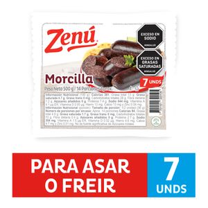Morcilla Zenú 500 G X7 Unds