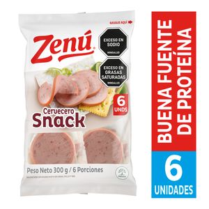 Salchichón Zenú Cervecera Snack 300 G X6 Unds
