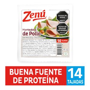 Mortadela Zenú Pollo 250 G