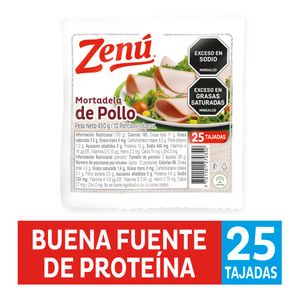 Mortadela Zenú de Pollo 450 G X27 Unds