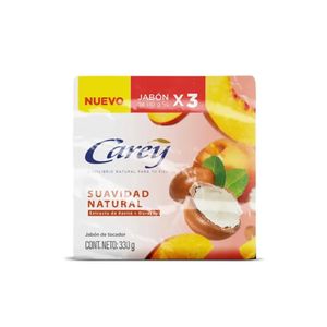 Jabón Carey Suavidad Natural 110 G X3 Unds