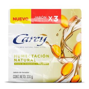 Jabón Carey Humectación Natural 110 G X3 Unds