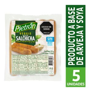Salchicha Pietrán Veggie 225 G X5 Unds