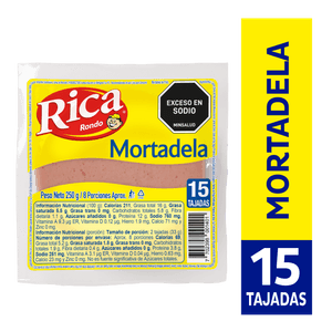 Mortadela Rica 250 G X15 Unds
