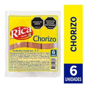 Chorizo Rica 400 G X6 Unds
