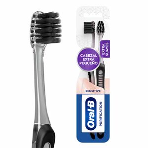 Cepillo de Dientes Oral B Purification con Cerdas Suaves 2 Und