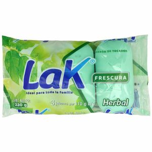 Jabón Lak Frescura Herbal 110 G X3 Unds