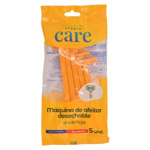 Máquina de Afeitar Suppra Care Doble Hoja X5 Unds