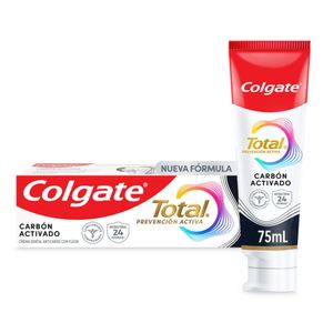Crema Dental Colgate Total Carbón Prevención Activa 75 Ml