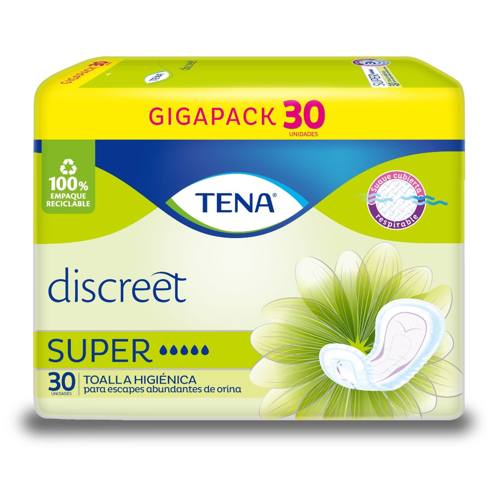 Toalla Higiénica Tena Mujer Súper X30 Unds