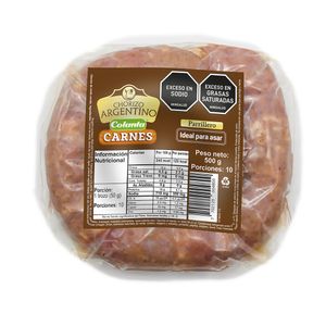 Chorizo Colanta Argentino Tipo Rueda 500 G