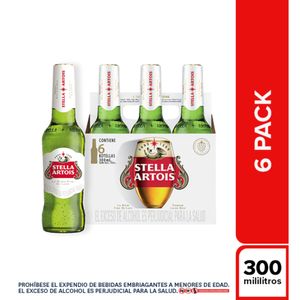 Cerveza Stella Artois 300 Ml X6 Unds
