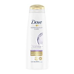 Shampoo Dove Hidratación y Suave 2 en 1 370 Ml