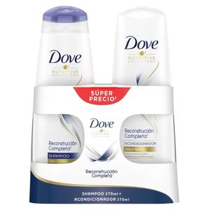 Shampoo Dove Reconstrucción 370 Ml + Acondicionador 370 Ml