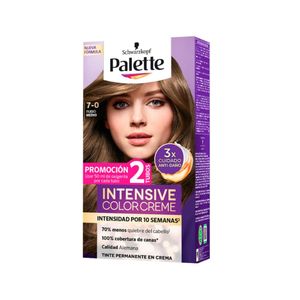 Tinte para cabello PALETTE rubio medio (2 und)