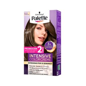 Tinte para cabello PALETTE rubio medio cenizo (2 und)