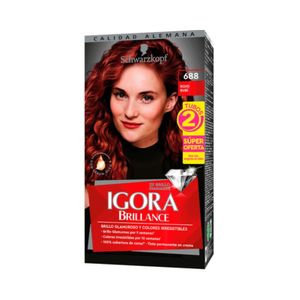 Tinte para cabello IGORA BRILLANCE rojo rubí (2 und)