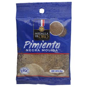 Condimento Medalla de Oro Pimienta Negra Molida 20 G