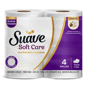 Papel Higiénico Suave Gold Karite x 4 rollos 112 m
