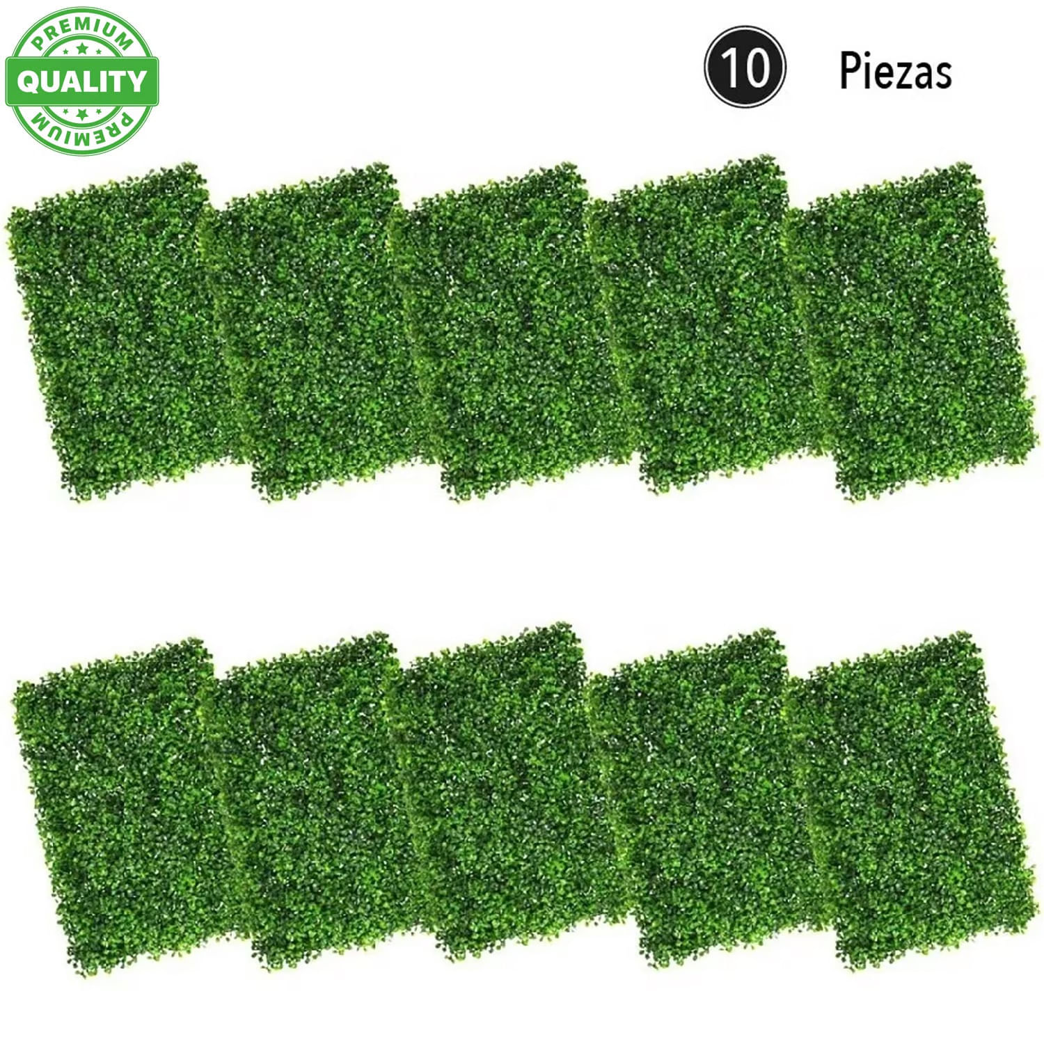 Imagen de Tapete De Follaje Artificial Jardin Muro 40x60 Cm 10 Piezas 52B1992653