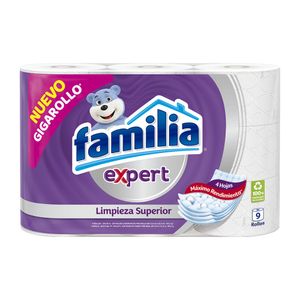 Papel Higiénico Familia Expert 9 unds x 26 m c/u