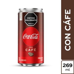 Gaseosa COCA COLA con café lata x 6und (269 ml)