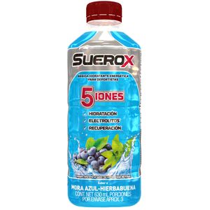 Bebida hidratante SUEROX mora azul hierbabuena (630 ml)