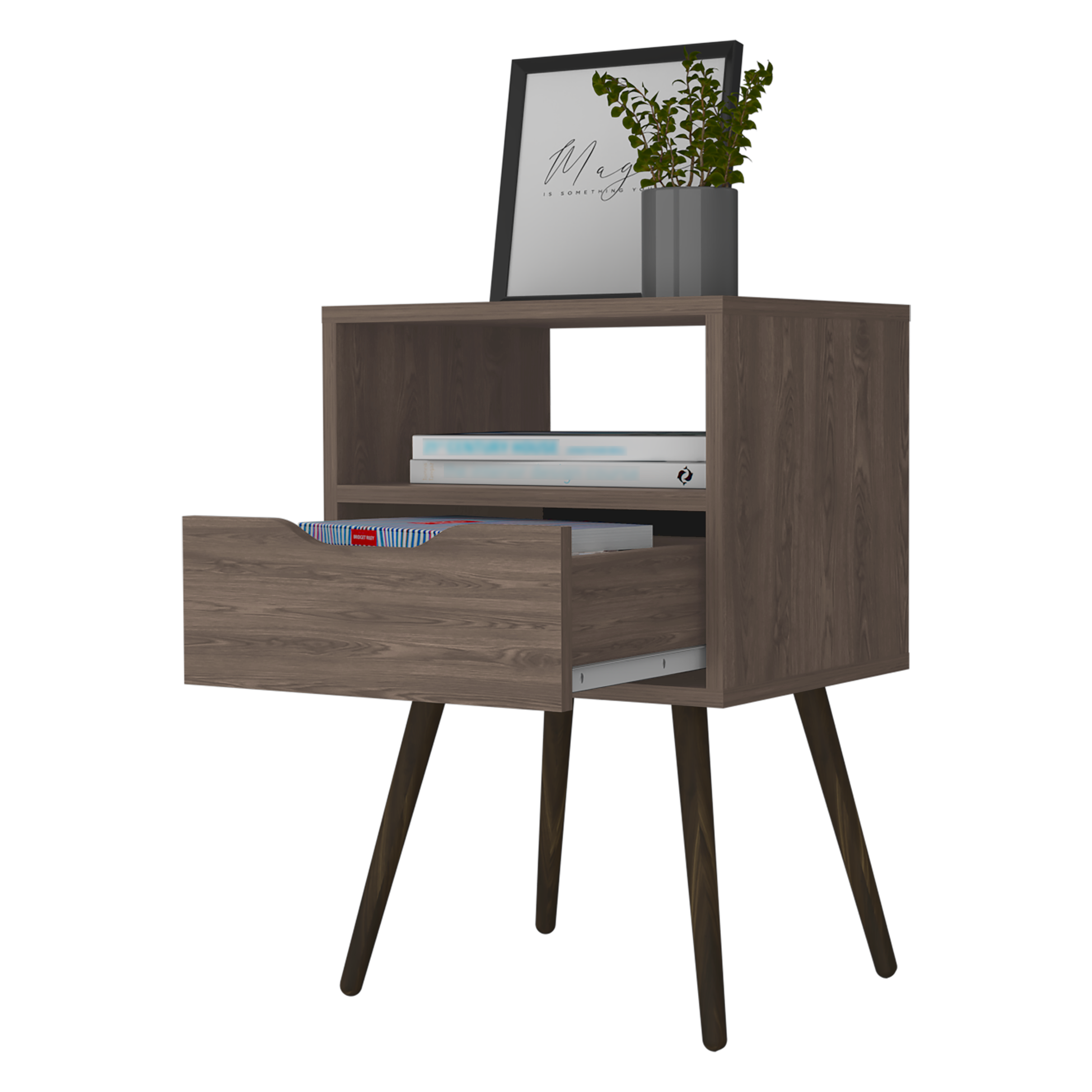 Imagen de Mesa de Noche Otom 1Cajon 63x40x35 RTA Coñac ZF MLC 6731