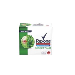Jabón Rexona Antibacterial Bamboo y Aloe 110 G X3 Unds
