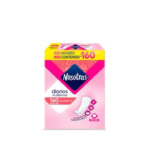 Protectores NOSOTRAS diarios multiestilo (160 und)