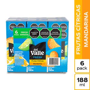 Bebida DEL VALLE surtido x 6und (1128 ml)