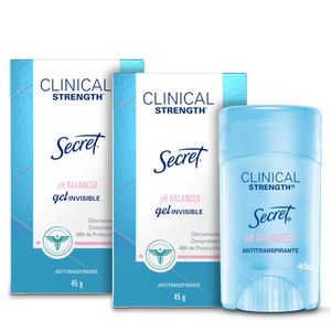 Antitranspirante SECRET gel clinical strength ph balanced (90 gr)