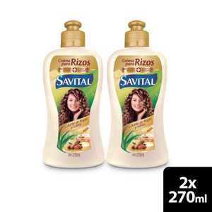 Crema de Peinar Savital Argán 270 Ml X2 Unds