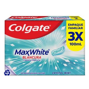 Crema Dental Colgate Max White Complete Clean100 Ml X3 Unds