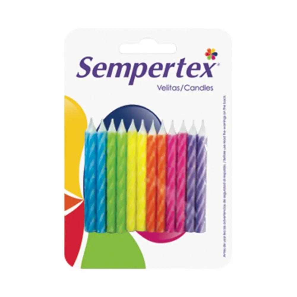 Imagen de Velita Espiralada Sempertex Trop.X24Art