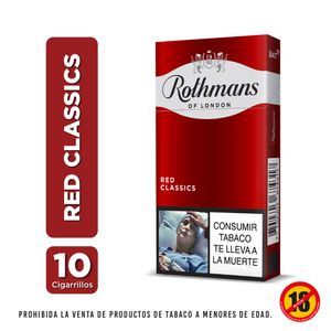 Cigarrillos Rothmans Classics Red X10 Unds