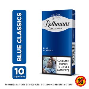 Cigarrillos Rothmans Classics Blue X10 Unds